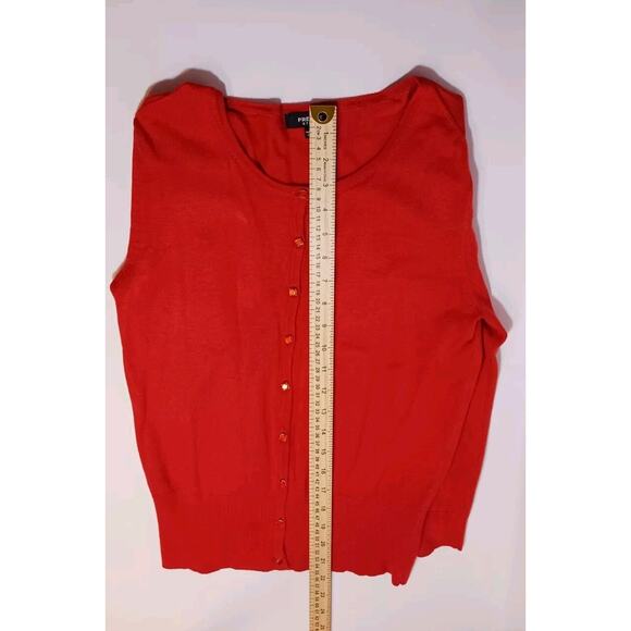Premise Studio Cardigan Small Long Sleeve Sweater w/ Fancy Buttons Burnt Orange - Picture 9 of 9